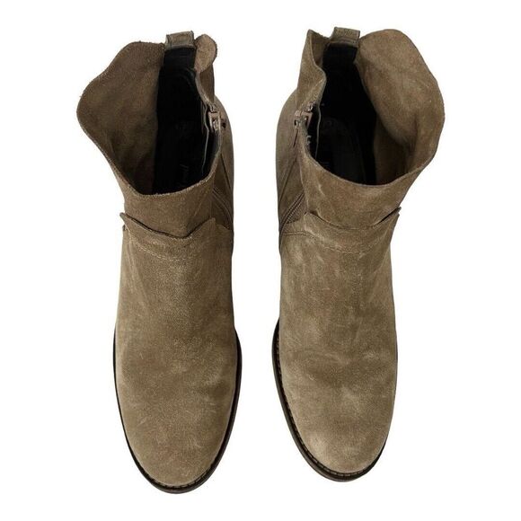 Paul Green Womens Size UK 6 US 8.5 Taupe Suede Ankle Boot Bootie - Picture 3 of 8